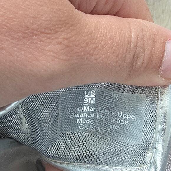 Circus NY by Sam Edelman Silver Black Cris Mesh Sandal sz 9M Summer Buckle - Picture 9 of 9